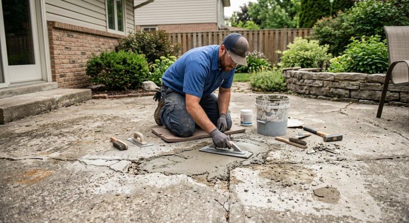 Chipped Concrete Repair in Des Moines, IA